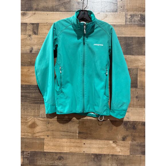 Patagonia Adze Hybrid Jacket – Polartec Windbloc Softshell - Size Medium - Green - Picture 2 of 8